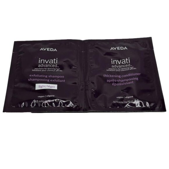 Lot of 6 Aveda Invati Advanced Exfoliating Shampoo Lt Conditioner .34oz 10ml ea - Picture 3 of 7